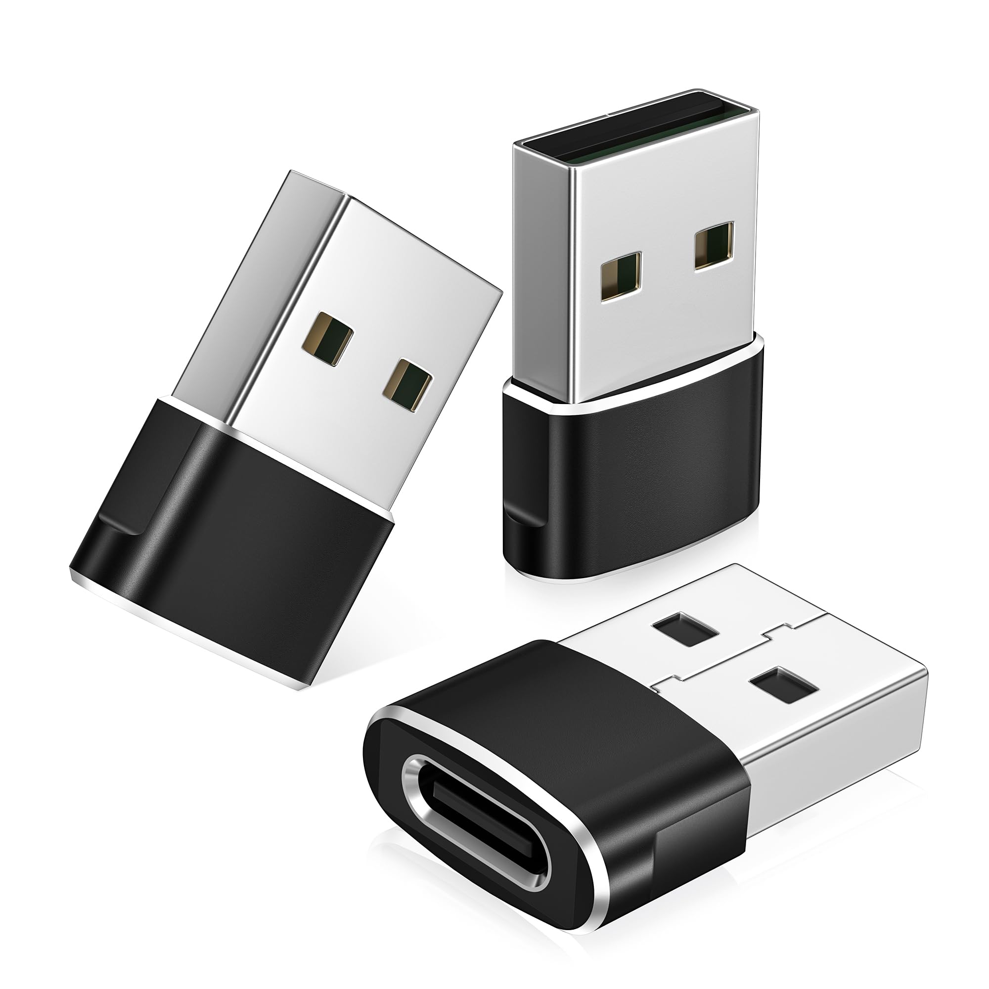 Basesailor USB C Female to USBA Male Adapter,Type C Charger Cable Connector