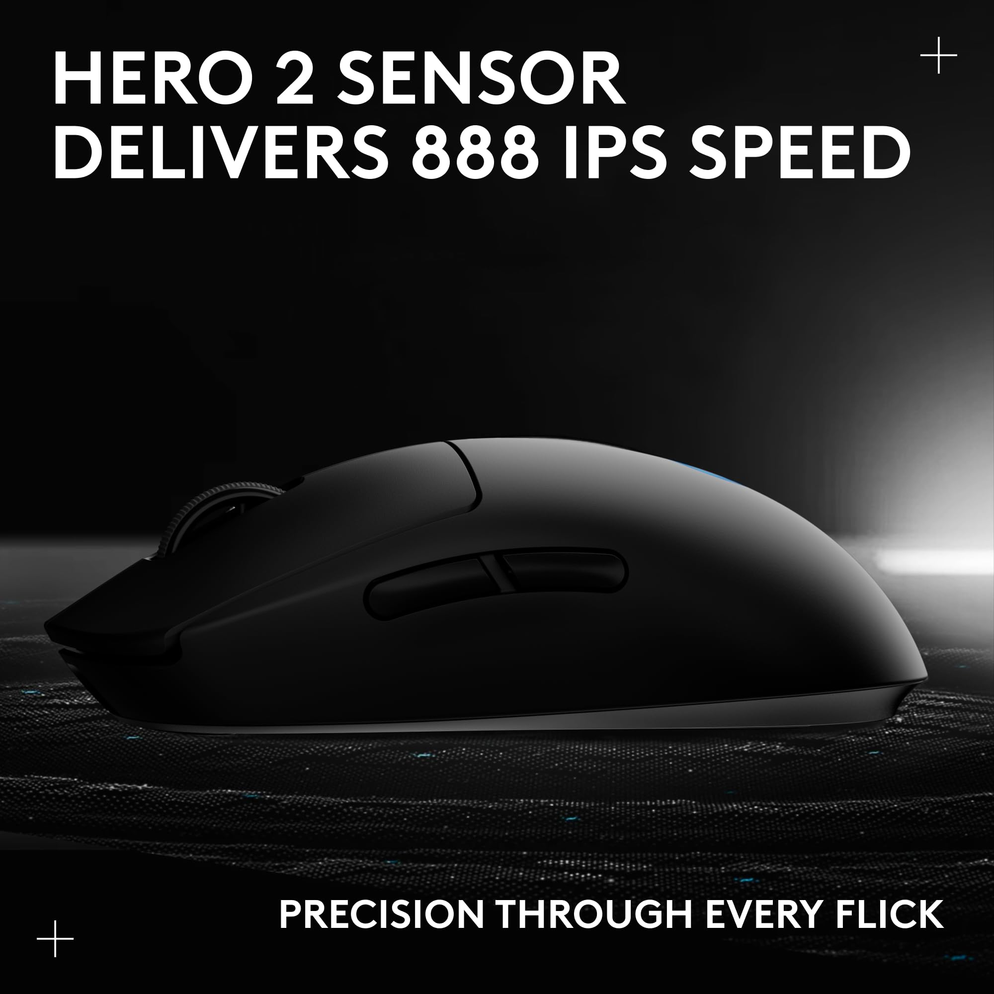 Logitech G PRO 2 Lightspeed Wireless Gaming Mouse, Right- or Left-Handed Mouse with up to 4 Customizable and Switchable Magnetic Side Buttons, 44K DPI Sensor, USB-C Charging, for PC/Mac - Black