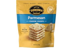 Sonoma Creamery - Cheese Crisps, Parmesan, 10 Oz (1 Count) | Savory Snack | High Protein | Low Carb | Gluten Free | Keto-Friendly