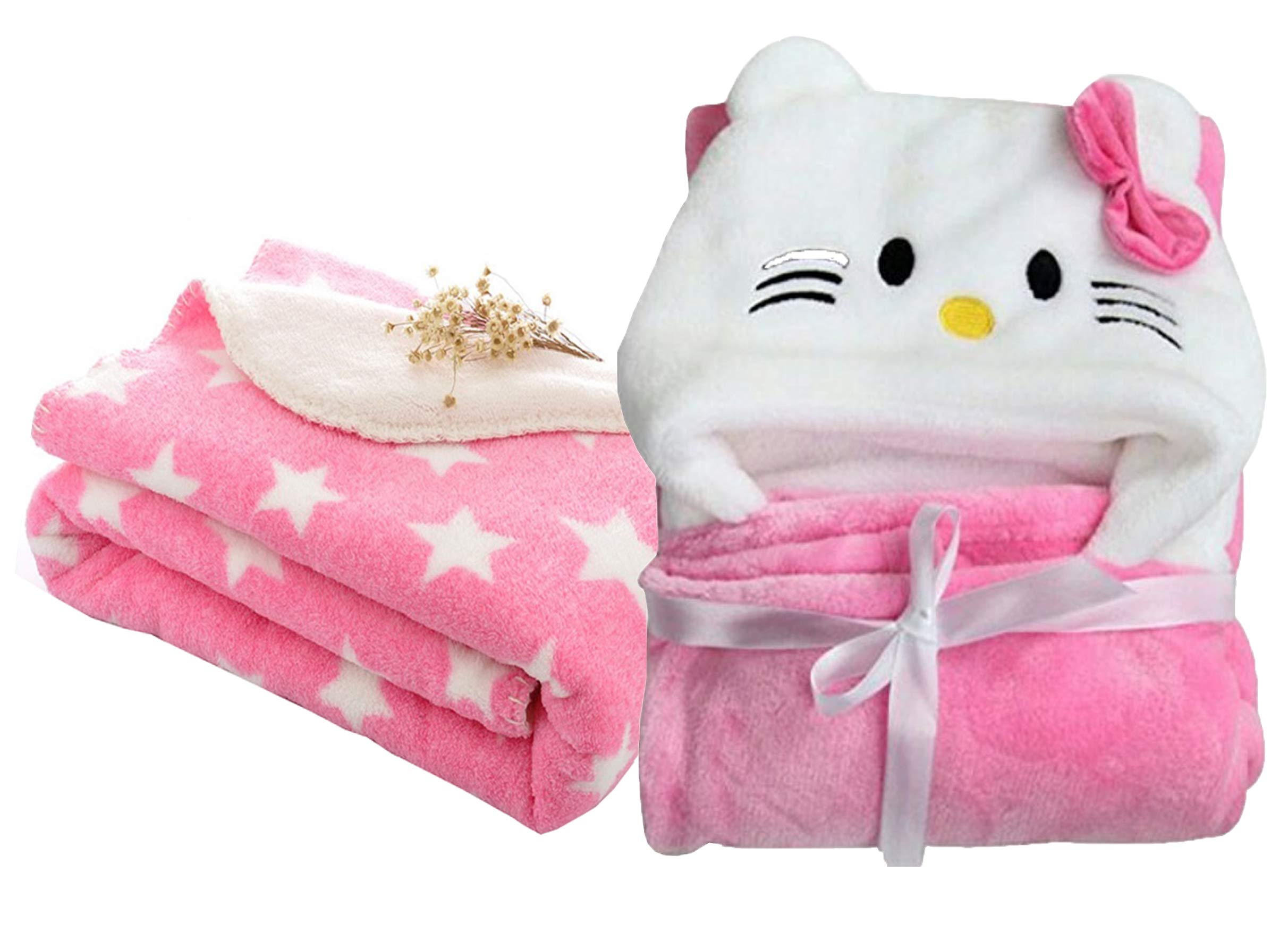 My NewBorn Baby Blanket and Spread Sheet Wrapper- Combo of 2 Pcs.