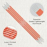 KnitPro Zing Double Pointed Needles 6" 2.75mm – Aluminium, Laser-Printed Sizes view 2