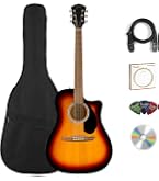 Amazon.com: Fender CD-60SCE Solid Top Dreadnought Acoustic