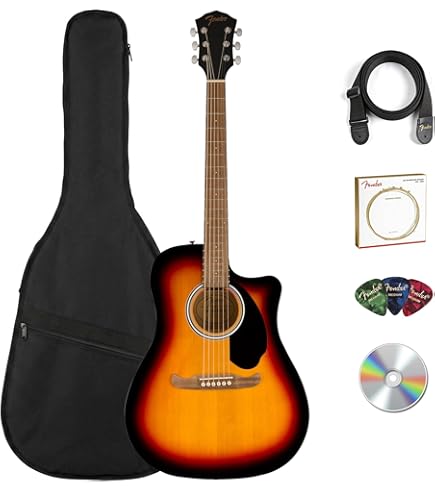 Amazon.com: Fender Classic Design Dreadnought Acoustic Guitar