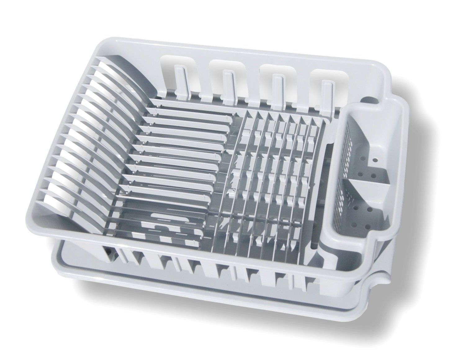 Sterilite 2piece Large Sink Set Dish Rack Drainer Gray eBay