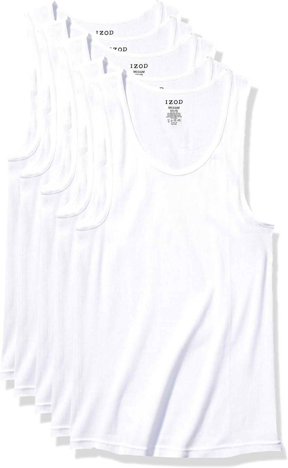 IZOD Men's 5 Pack A-Shirt at  Men’s Clothing store