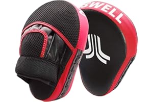 Boxing Equipment Punching Gloves Thai Pads Boxing Training Mitts Kickboxing Pad Punch Pad Boxing Mitts Punching Pad (Red)