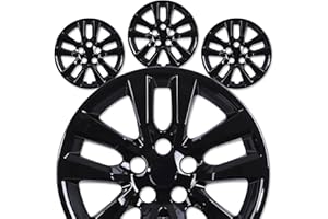 AUTOFREE 16” Hubcaps, Fit for 2013-2018 Nissan Altima Sedan, Black Lacquer Finish Wheel Rim Covers, Durable PP Material, Easy Snap-On Installation, 16 Inch Black Lacquer