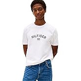 Tommy Hilfiger Mens Short Sleeve Cotton Graphic T-Shirts with Hilfiger Logo