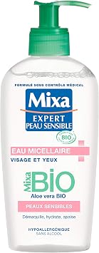 Mixa Bio Eau Nettoyante Démaquillante Peau Sensible 200 Ml