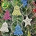 Christmas Tree Ornaments (50 PCS) Christmas Ornaments Set, Christmas Home Decorations, X-mas Holiday Indoor and Outdoor Hanging Décor, Pinecones, Stars, Bells, Reindeers, Candy Canes, Butterflys, Sant