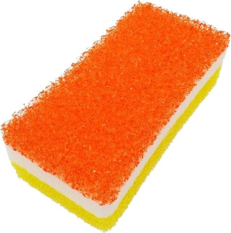 Amazon Co Jp オーエ カビ 湯あか取りスポンジ オレンジ 約14 7 4 5cm 日本製 ホーム キッチン