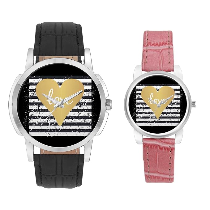 Gifts for Couple, Multicolor Dial Wrist Watch for Men and Women