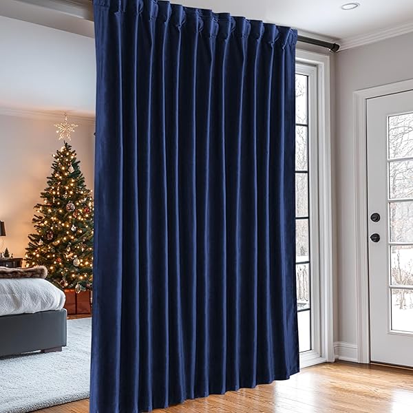 DREAMING CASA 100% BLACKOUT CURTAINS 102 INCHES LONG,...