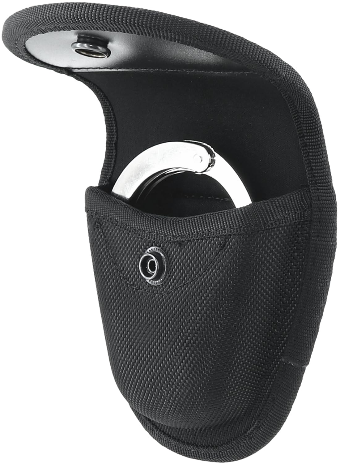 YONCONO Molded Handcuff Pouch, Hidden Snap Handcuff Case for Duty Belt, Handcuff Holder for Police Law Enforcement Security Officer Accessories Fits Standard Chain or Hinge Handcuff