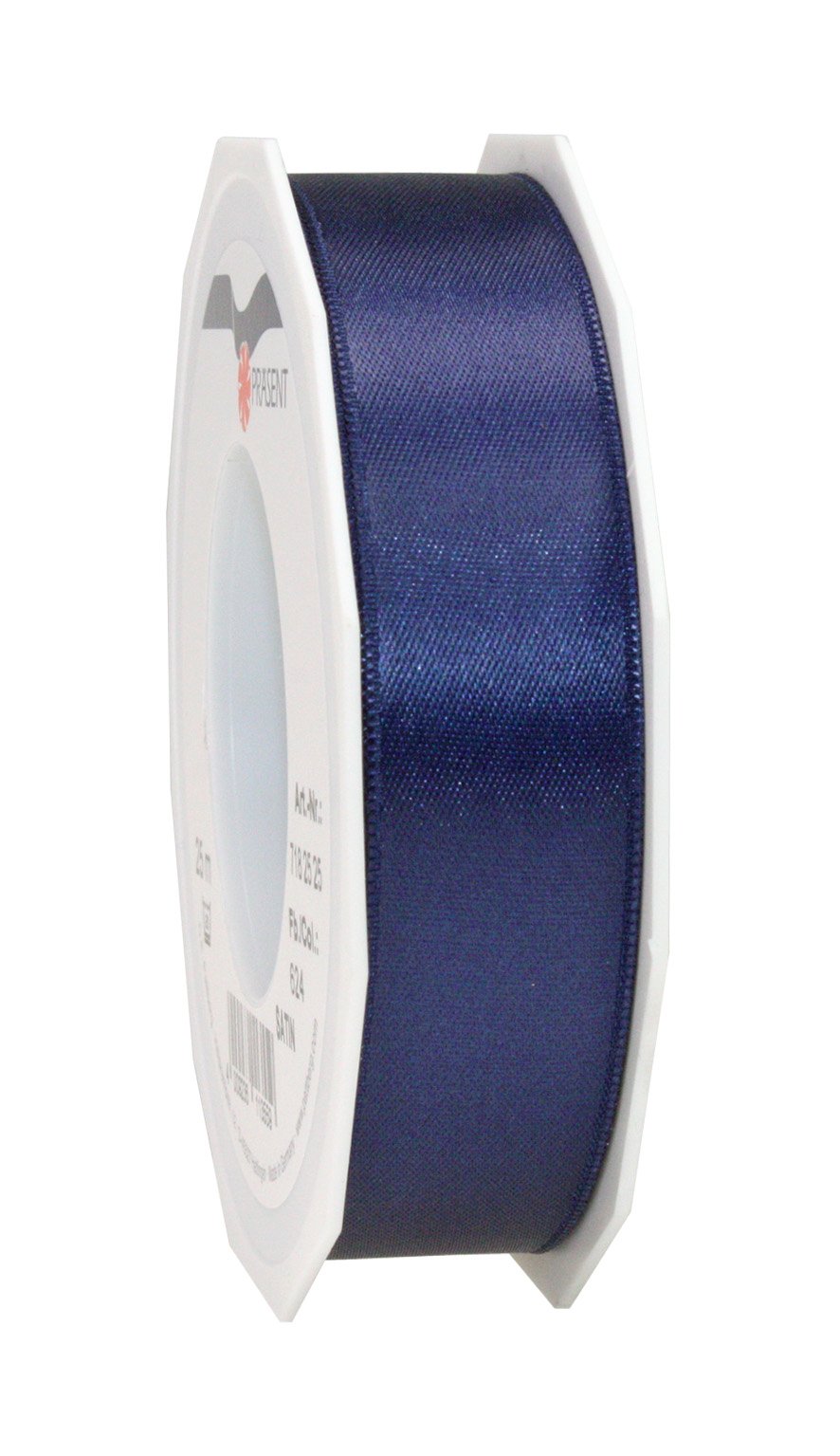 C.E. Pattberg SATIN dark blue gift ribbon, 27 yards for Wrapping Gifts, 1 inch width, Ribbon for Decorating & Crafting, Decorative Ribbon for Gifts, for every occasion — image 1