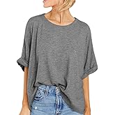 Women Oversized T Shirt Short Sleeve Loose Casual Basic Shirts Summer Tee Tops