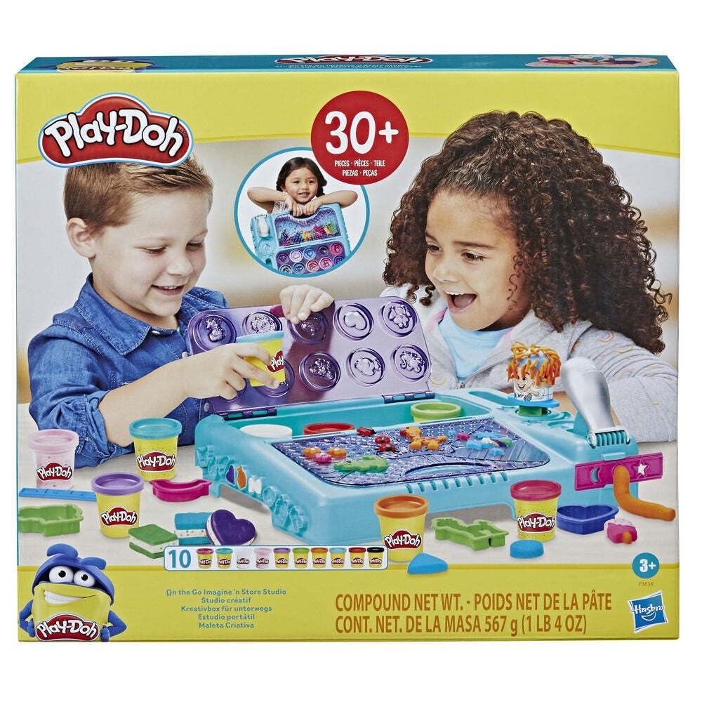 Play-Doh On the Go Imagine and Store Studio with Over 30 Tools and 10 Cans