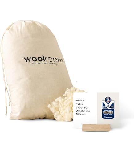 Amazon.com: WOOLROOM Classic Quilted Wool Pillow Standard - 100