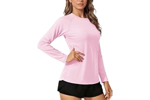 TACVASEN Women's UPF 50+ UV Protection Long Sleeve Sun Shirts Rash Guard Quick Dry Athletic Swim Tops Workout Running Hiking