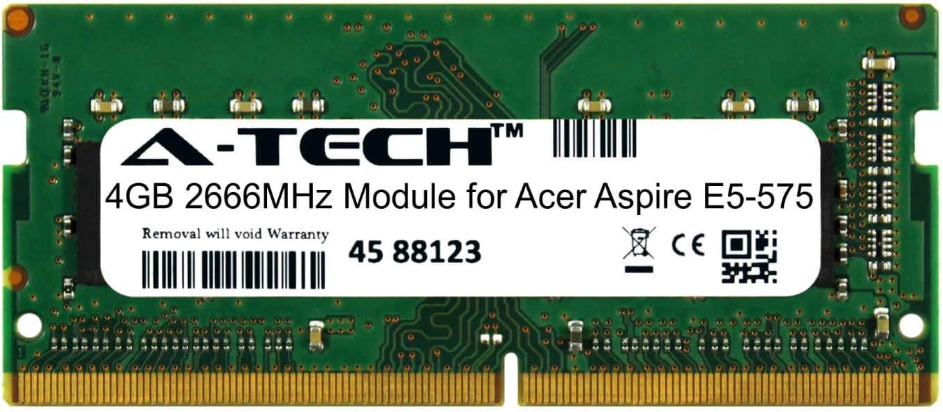 A-Tech 4GB Module for Acer Aspire E5-575 Laptop & Notebook Compatible DDR4 2666Mhz Memory Ram (ATMS268871A25977X1)