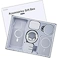 for iPhone 15 Pro 6.1 inch, Accessories Gift Box Set, Includes Earbuds Bluetooth Headphones, Compatible with MagSafe Wireless Charger Powerbank, for iPhone 15 Pro 6.1" Case Clear