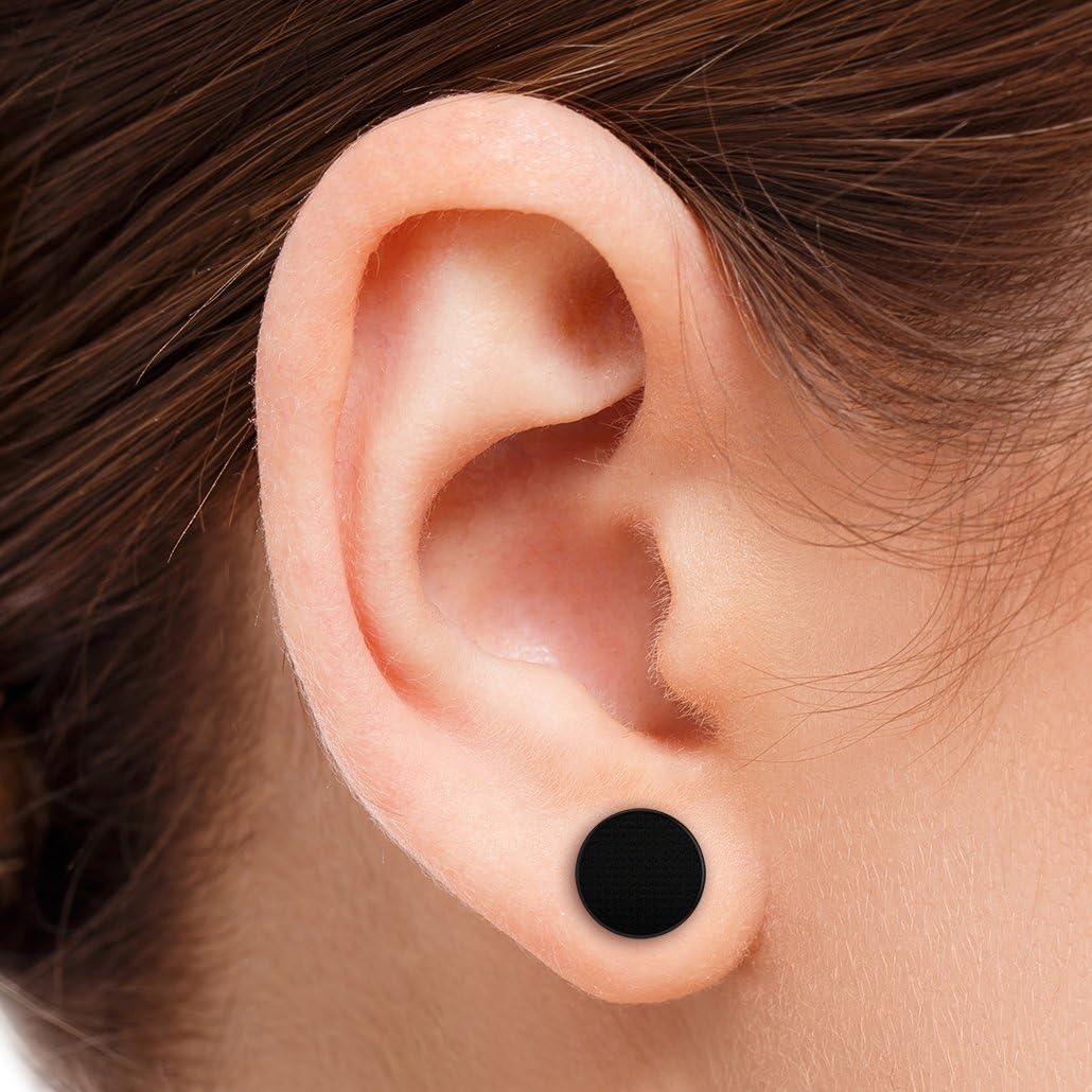 2pc 00g 8mm Cheater Plug Fake Earrings Black for Men Women Stretched Ears 16g 1.2mm Cool Illusion Piercing - Image 3