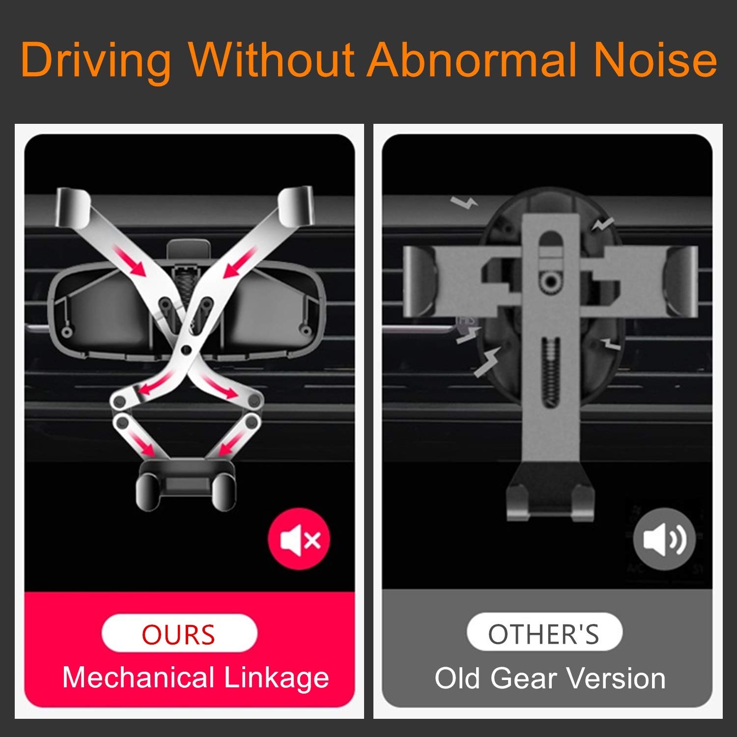 KIART Mini 360° Rotation Pocket Car Vent Phone Holder Mount, Cell Phone Stand Cradle Air Vent Clip Silicone Pad Fit for iPhone, Samsung, LG, Pixel and Smart Phones up to 6.5\