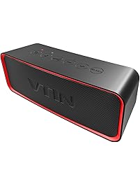 VTIN Waterproof Portable Bluetooth Speaker with HiFi-Tec, Enhanced Bass, HD Sound, Support AUX in, Indoor/Outdoor Wireless Speaker for Smartphones, IPX6 Waterproof Speaker for Shower/Party/Beach/Car