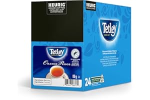 Tetley Orange Pekoe K-Cup Pods, 24 Count for Keurig Coffee Makers