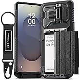 VRS DESIGN Damda Glide Ultimate for Galaxy S25 Ultra (2025), Premium Sturdy Fully Covered Camera Lens Protection Wallet Case with Multi-Functional Strap (Matte Black)