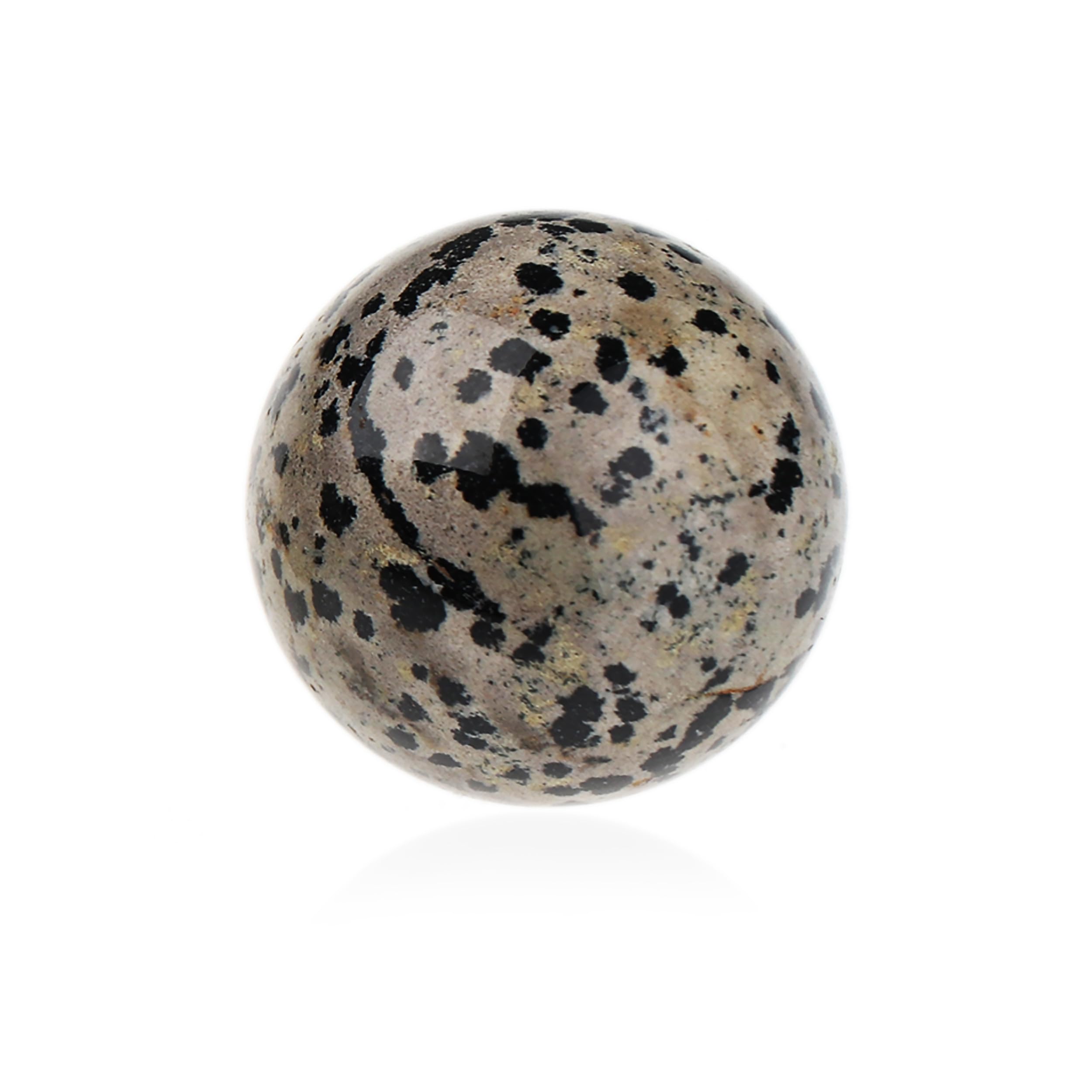 NKlaus Natural Dalmatian Gemstone Ball Shape 30 mm Energy Balance Decorative Figure 14899