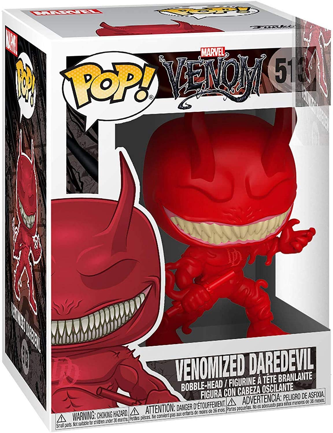 Funko POP! Bobble: Marvel: Venom - Doctor Strange - Daredevil, Std - Collectable Vinyl Figure - Gift Idea - Official Merchandise - Toys for Kids & Adults - Comic Books Fans