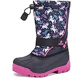 CIOR Kids Snow Boots for Boys Girls Toddler Winter Outdoor Boots Waterproof with Fur Lined(Toddler/Little Kids/Big Kid)