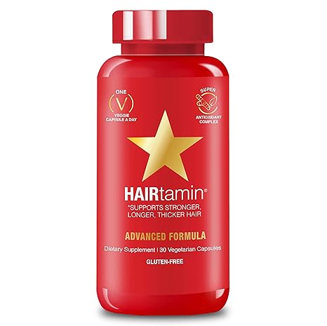Buy Hairtamin Fast Hair Growth Biotin Vitamins Gluten Free 30
