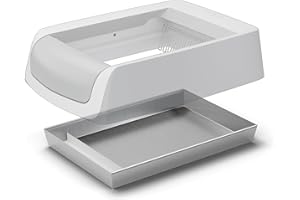 LEAPBOB Reusable Litter Tray Compatible with Pet-Safe Scoop-Free Self-Cleaning Cat Litter Boxes - Easy to Clean Durable Pet Safe Litter Box Tray(Aluminum Alloy)