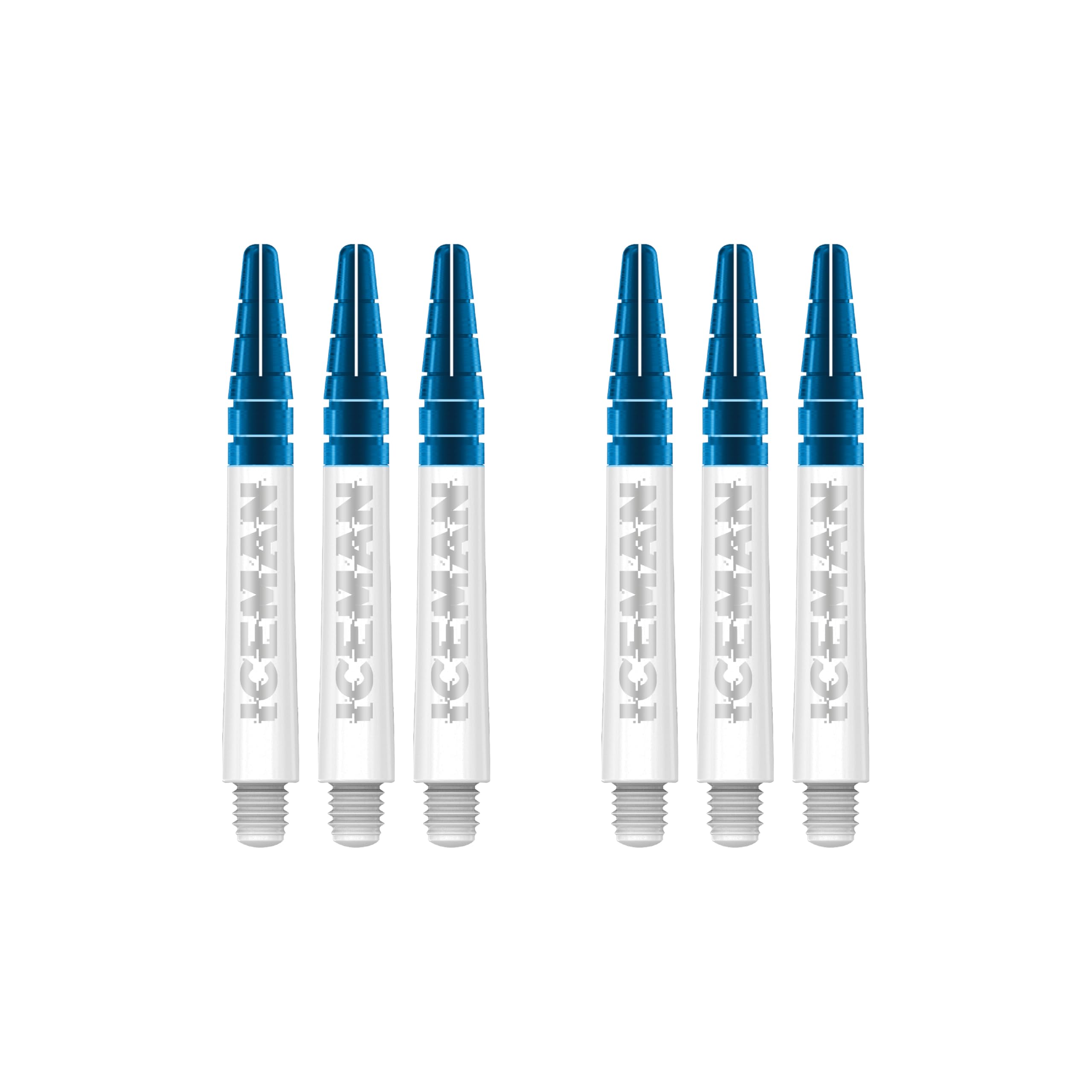 RED DRAGON Gerwyn Price World Champion SE Nitrotech White Intermediate Dart Shafts - 2 sets per pack (6 shafts in total)