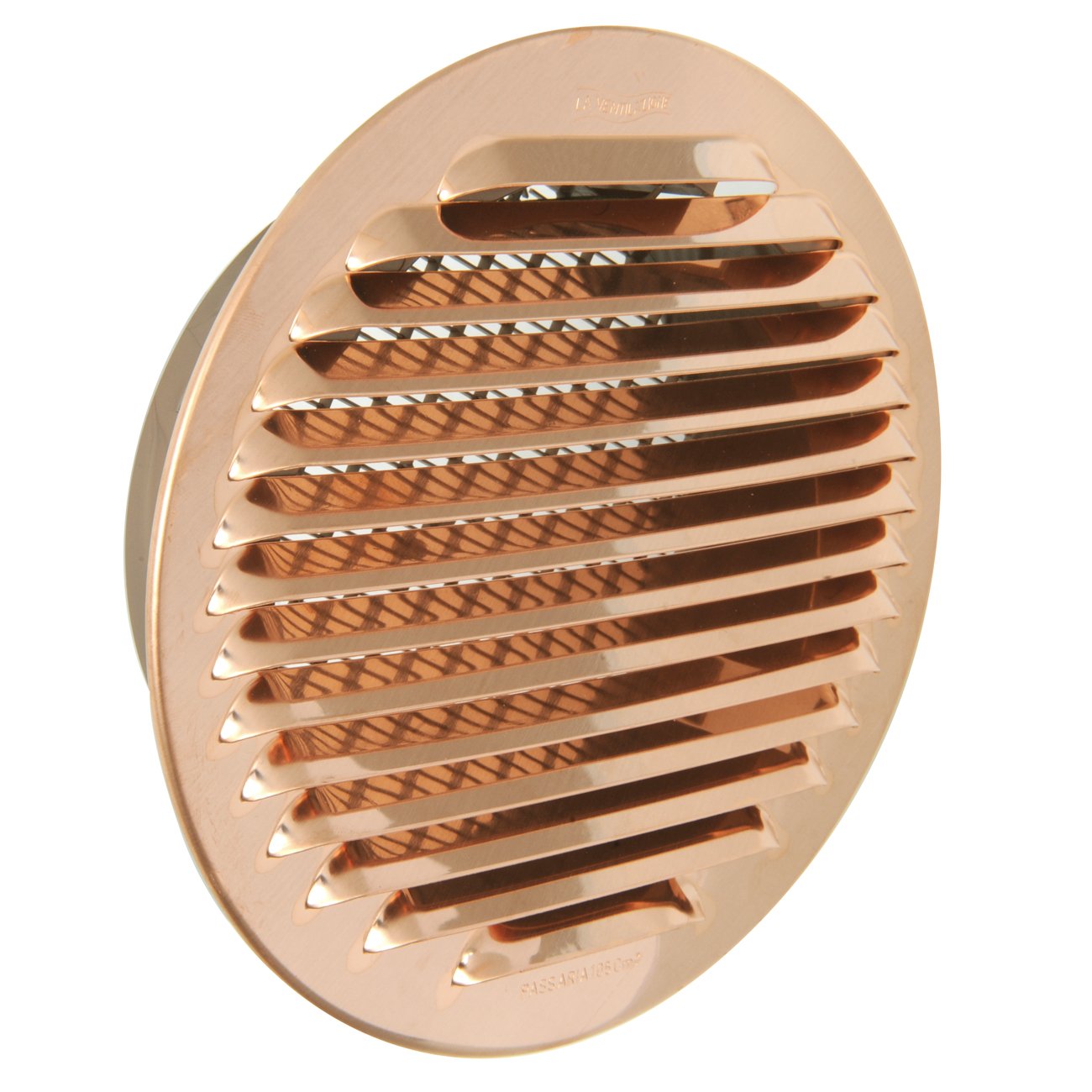 La Ventilazione GTRP150R Round Ventilation Grille for Installation Copper Diameter 175 mm