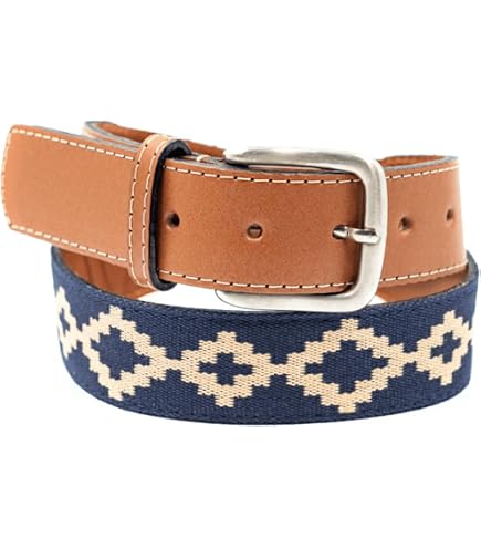 Ted Baker London CONABY Printed Leather Belt, BLACK, 28 at  display picture 1
