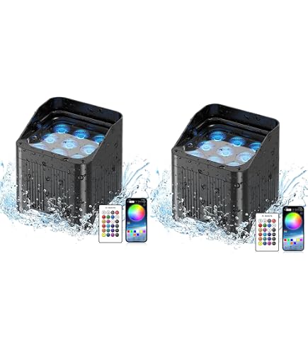 Amazon.com: Rechargeable Battery Powered Uplights Waterproof 9X18W
