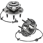 Detroit Axle - 4WD Front Wheel Bearing Hubs for Chevy GMC Silverado Sierra Avalanche Yukon XL Suburban 1500 Tahoe Cadillac Escalade ESV EXT, Wheel Bearing and Hub Assembly Set Replacement Pair Hubs