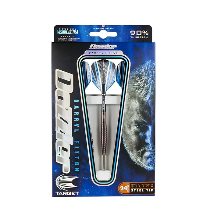 Target Darts Darryl Fitton Silica Steel Tip Dart, 24gm Amazon.co.uk