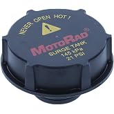 MotoRad Engine Coolant Reservoir Cap, Black | Replaces RS531 30680002 306800020 BE8Z8100A DG9Z8100A 3M5H8100AD LF5015205A Z60115205A 31549 T57 33081 7034112 V25-0551.