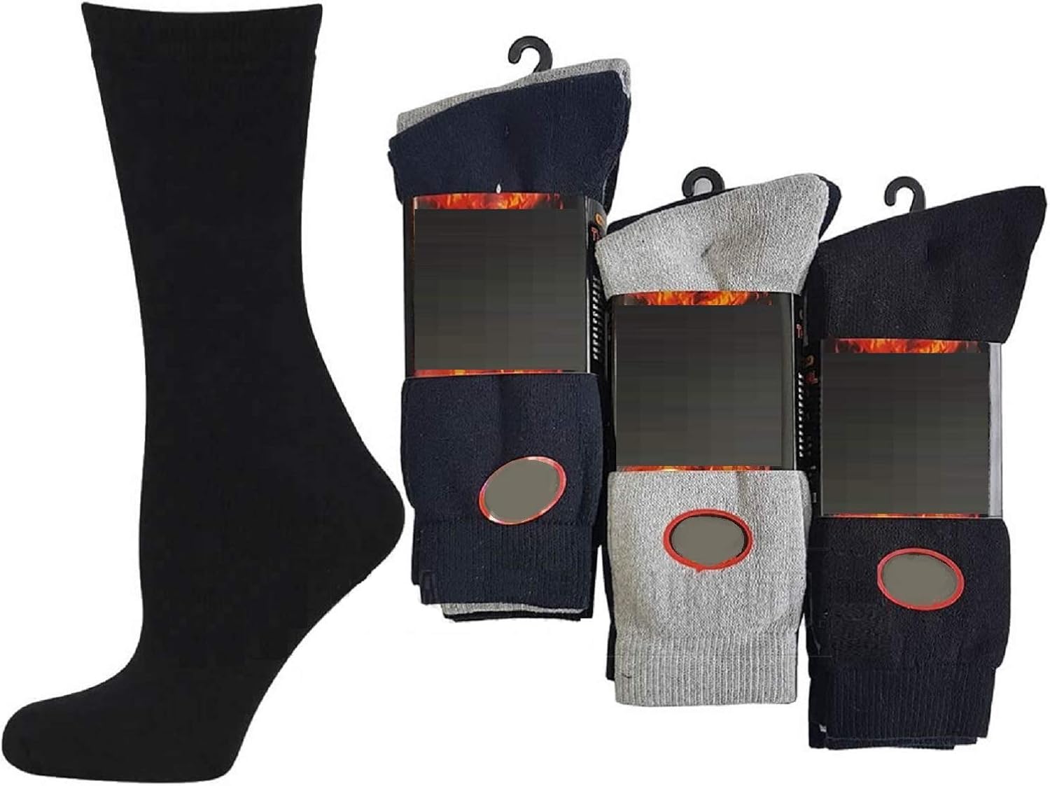 Warme HerrenSocken für den Winter, Größe 3945 Gr. 39/46 EU, 3 Paar verschiedene Farben in