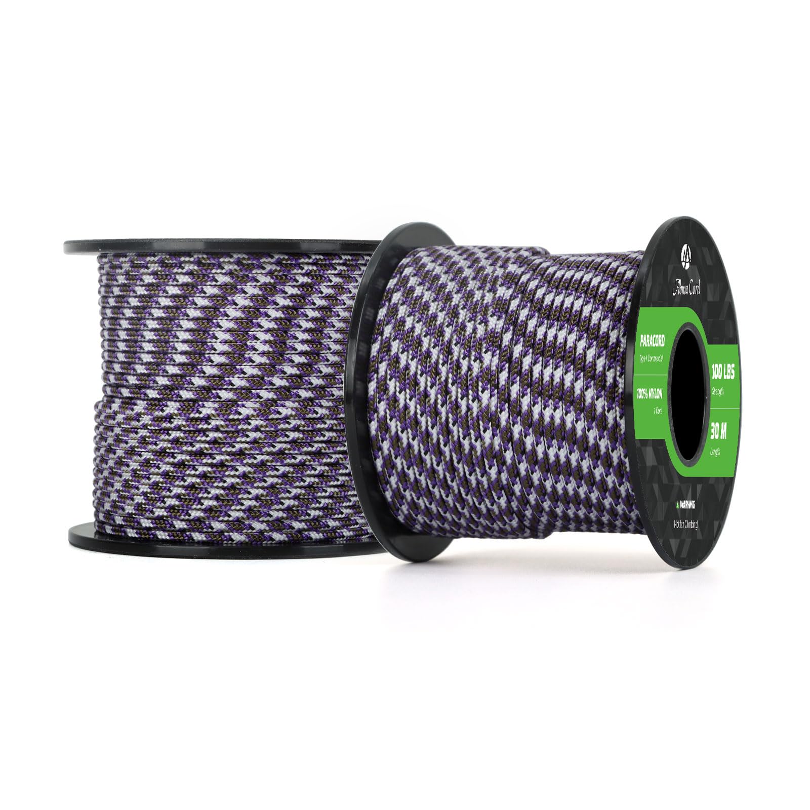 Abma Cord Paracord 100 lbs 2mm 100% Nylon 30M - Purple Passion