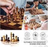 Jsdoin 3 in 1 Chess Set 15.3x15.3 in Wooden Travel Folding Kit view 5