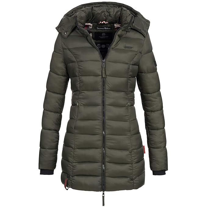 Marikoo Damen Mantel Winter Jacke Steppjacke Winterjacke gesteppt Übergang warm Abendsternchen XS-XXL 14-Farben
