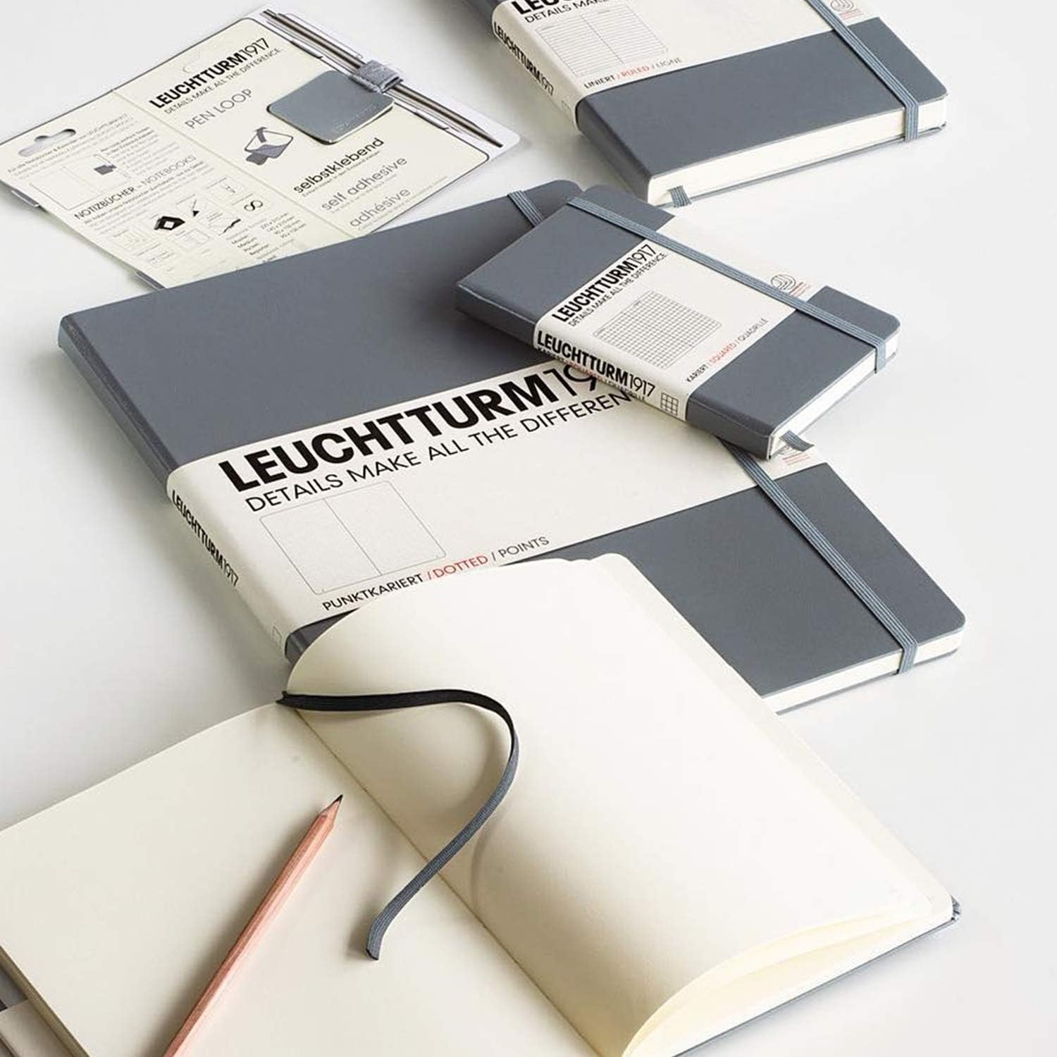 LEUCHTTURM1917 344784 Notebook Medium (A5), 249 Numbered Pages, Dotted, Anthracite - Image 4
