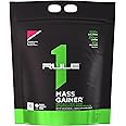 Rule One Proteins, Mass Gainer-Strawberries & Crème, High-Calorie Weight Gain Formula w/ 1,220+ Calories, 250g+ Complex Carb Blend, 40g All-Whey Protein, 8g Fat Per Serving, 12 Pounds, 16 Servings