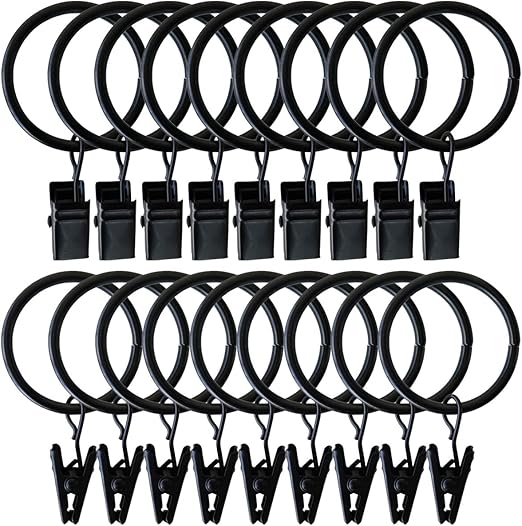 Amazon Com Topspeeder 18 Pack Rings Curtain Clips With Rings