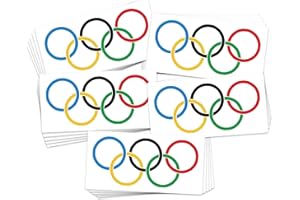 FashionTats Athletic Rings Temporary Tattoos | 25 pack | Skin Safe | MADE IN THE USA | Removable